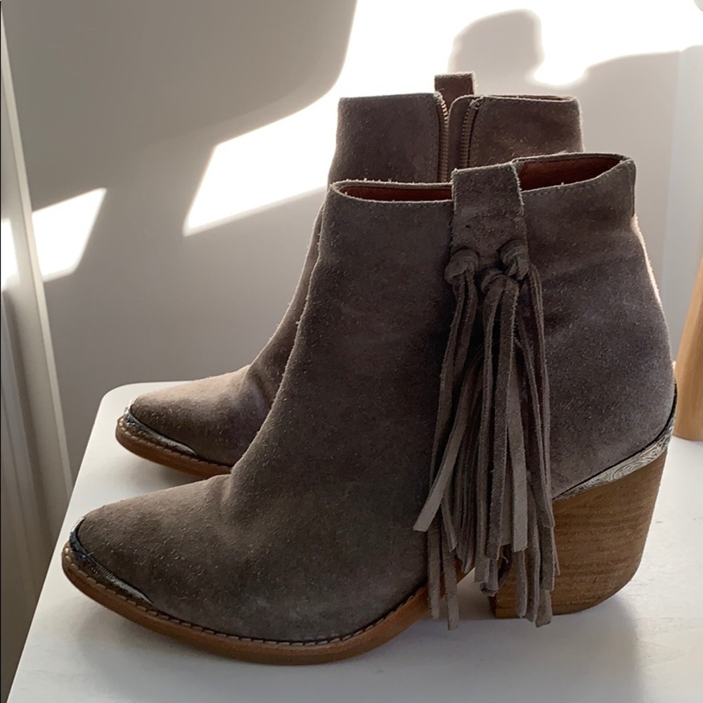 Jeffrey Campbell Pascal Fringe Booties